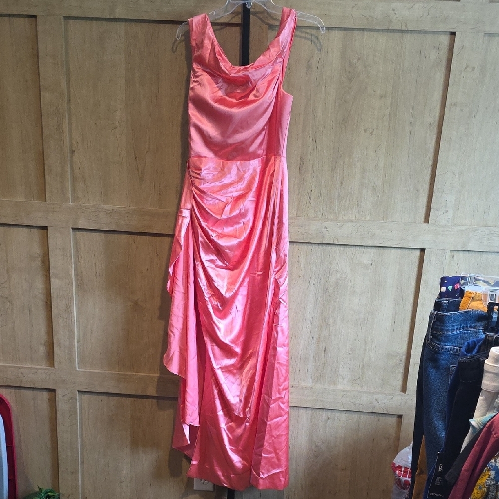(J32) Ryanth Coral Maxi Dress Sz 4